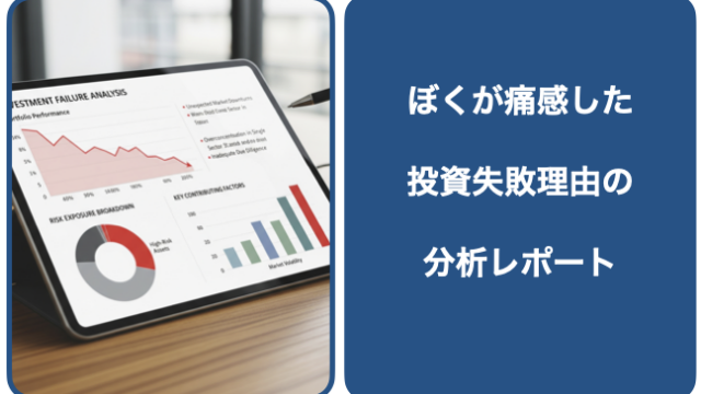 投資失敗理由の分析レポート